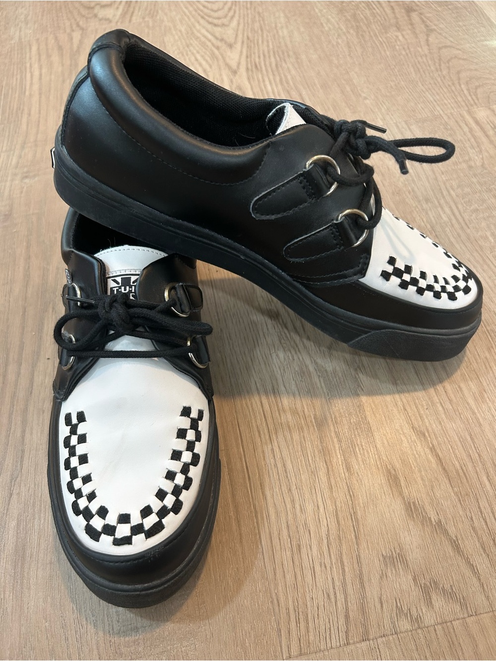.U.K Creepers Men's Size 8 Checkered Punk Goth Rockabilly Shoes